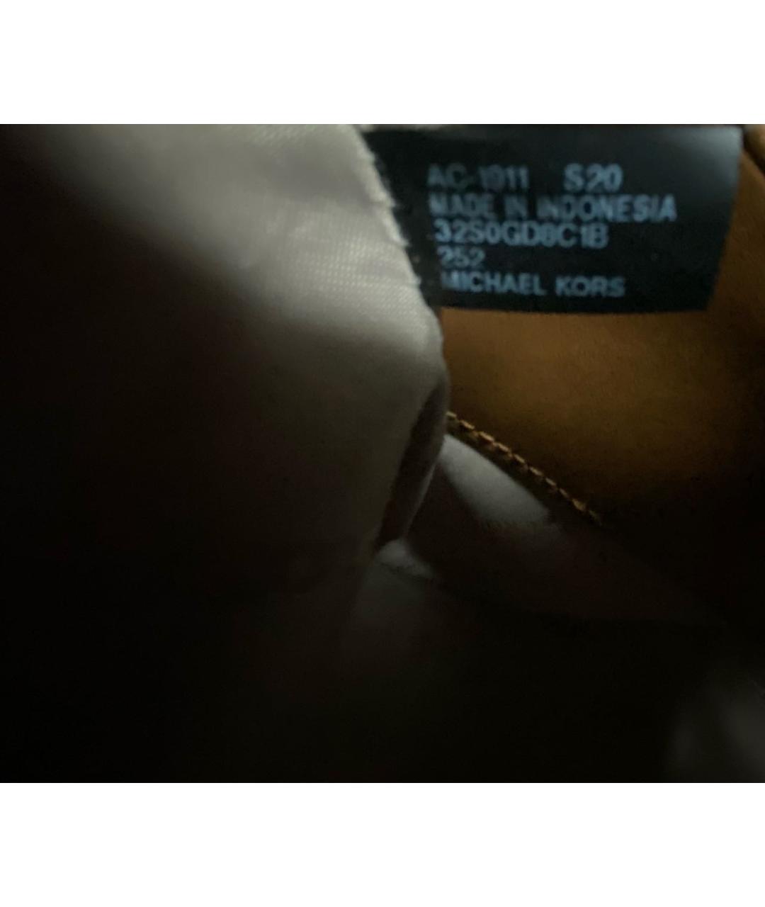 MICHAEL KORS Коричневая сумка через плечо из искусственной кожи, фото 8