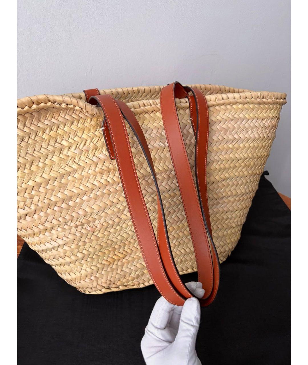 CELINE Бежевая пелетеная сумка через плечо, фото 6