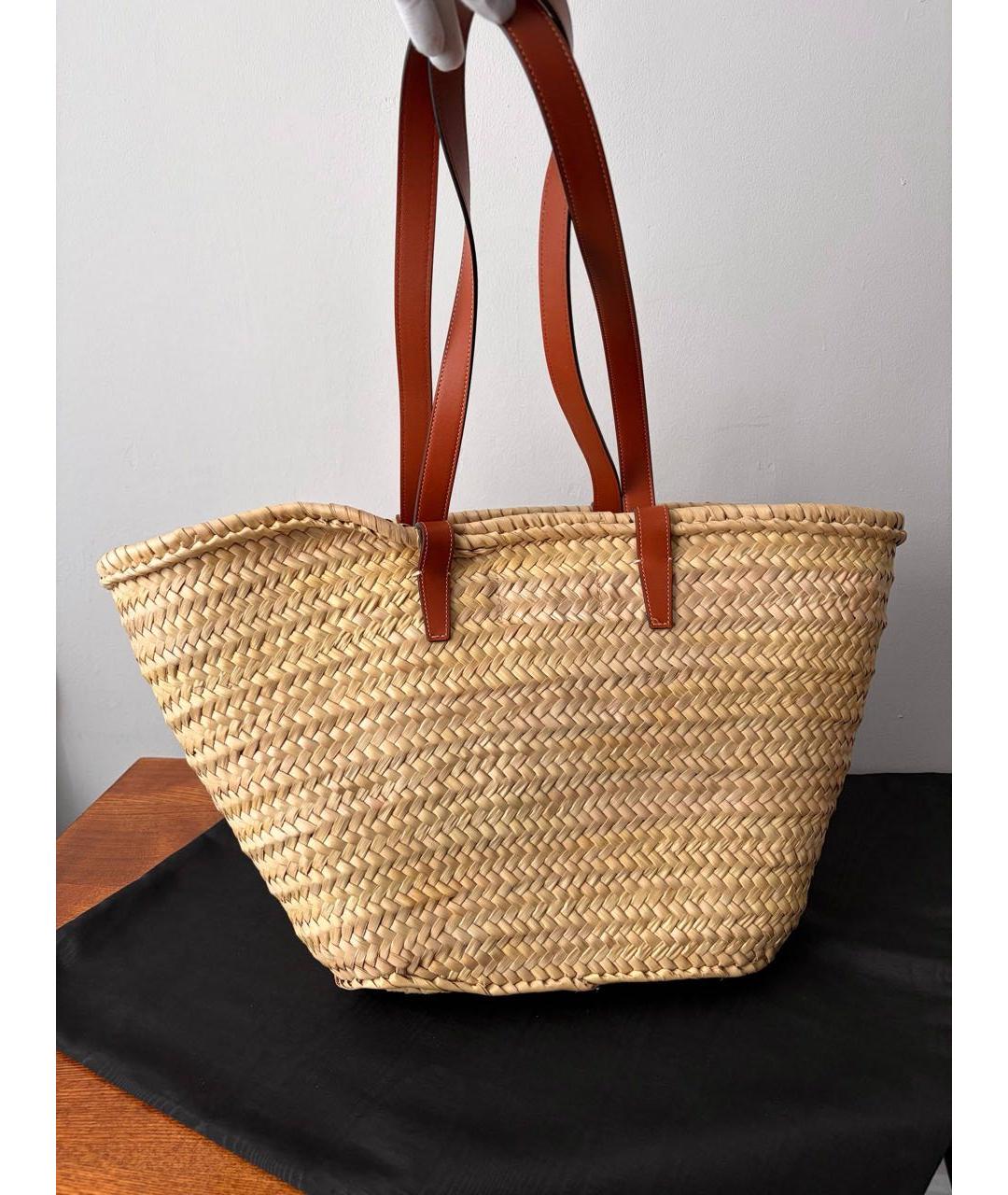 CELINE Бежевая пелетеная сумка через плечо, фото 4