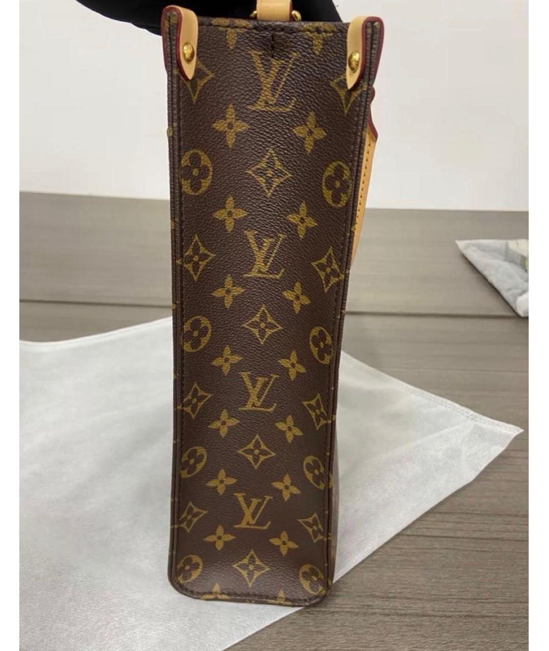 LOUIS VUITTON Коричневая сумка тоут, фото 3