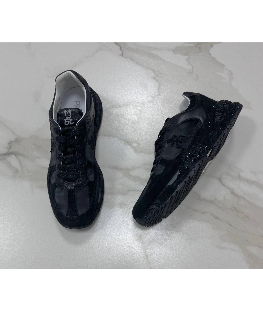 PREMIATA Черные кожаные кроссовки, фото 2