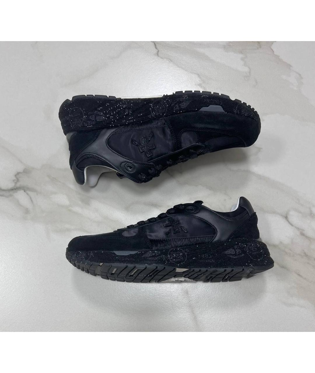 PREMIATA Черные кожаные кроссовки, фото 7