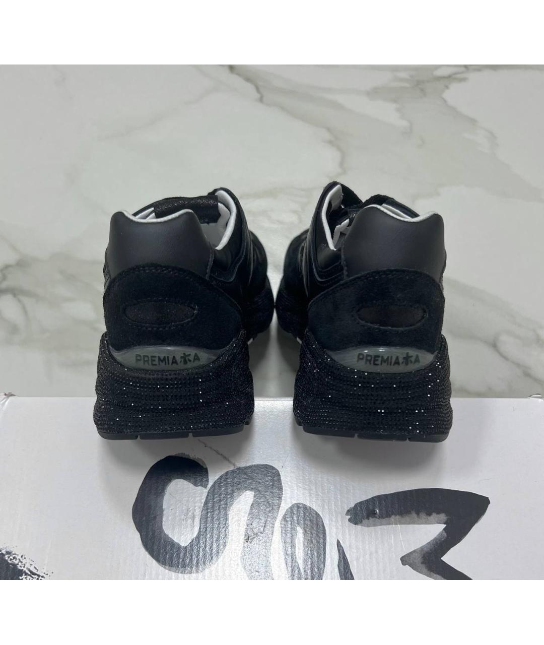 PREMIATA Черные кожаные кроссовки, фото 5
