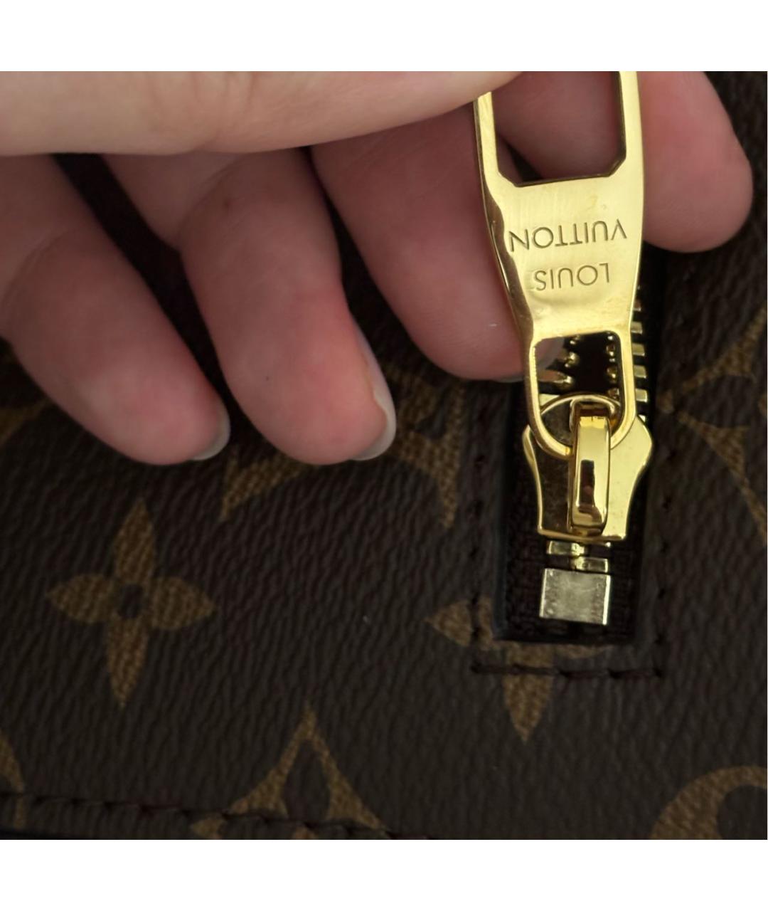 LOUIS VUITTON Коричневая сумка с короткими ручками, фото 3