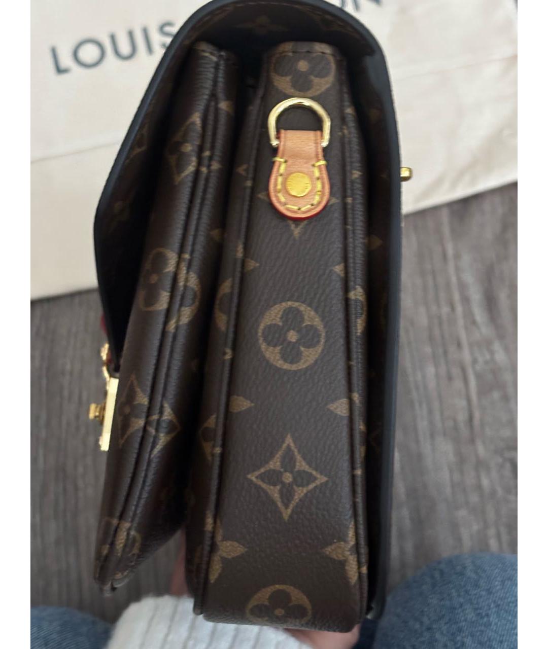 LOUIS VUITTON Коричневая сумка с короткими ручками, фото 2