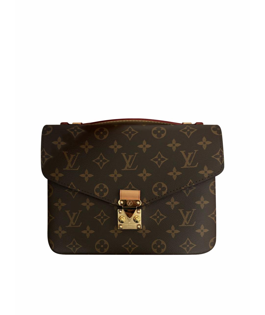 LOUIS VUITTON Коричневая сумка с короткими ручками, фото 1