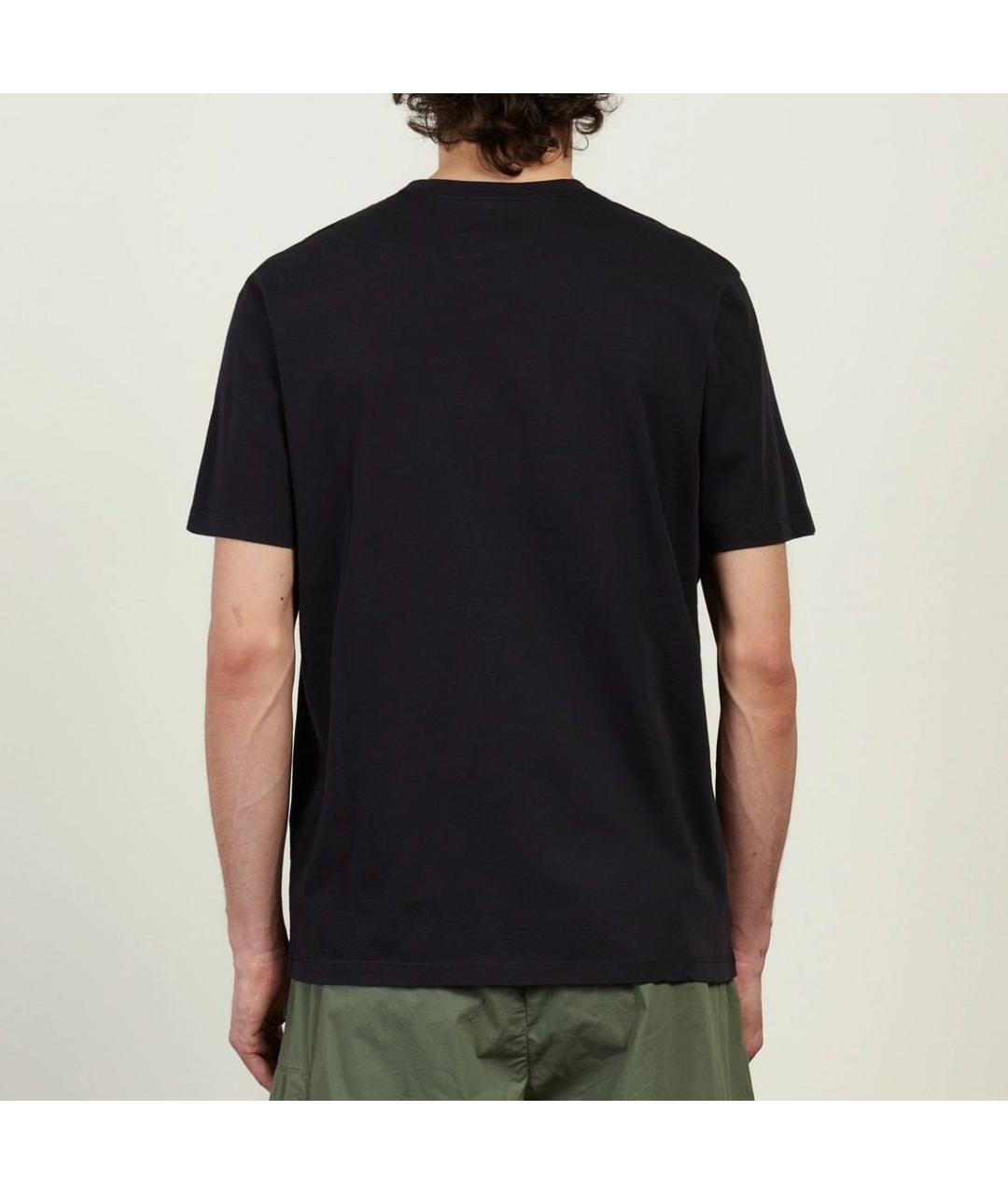 CP COMPANY Темно-синяя хлопковая футболка, фото 5