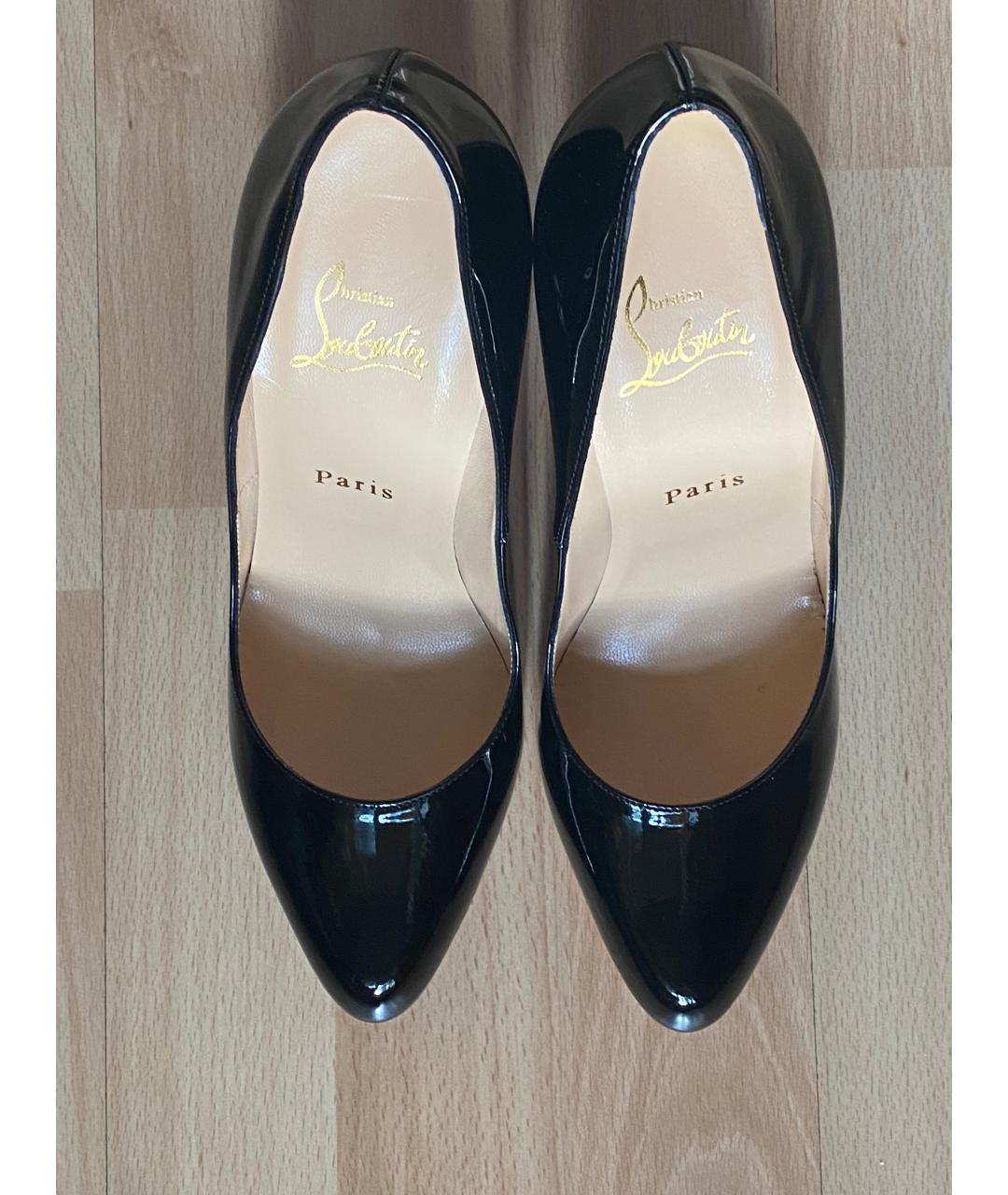 CHRISTIAN LOUBOUTIN Черные туфли из лакированной кожи, фото 2