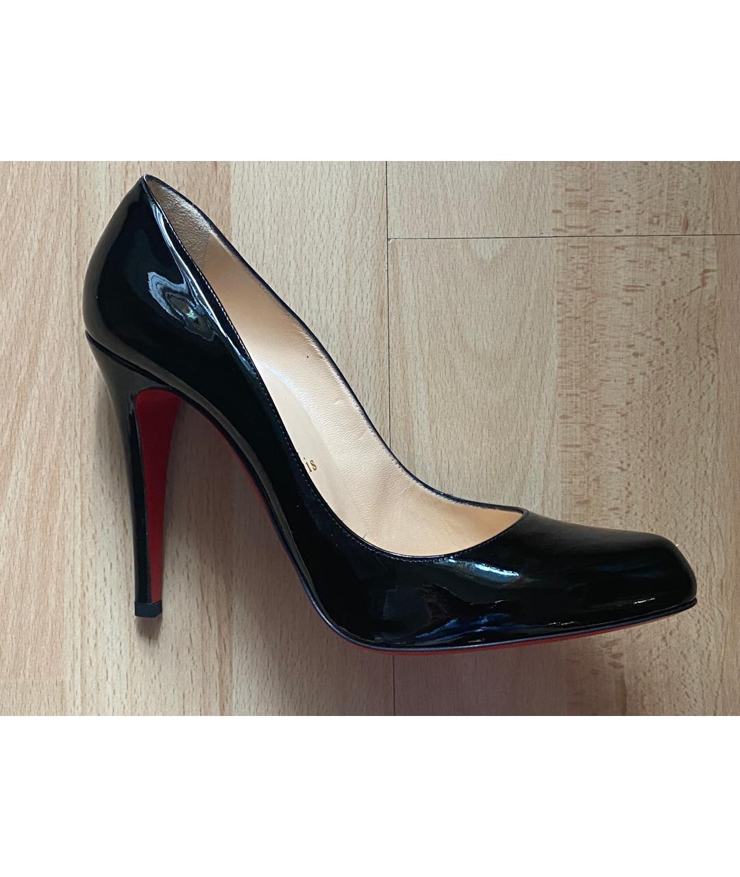 CHRISTIAN LOUBOUTIN Черные туфли из лакированной кожи, фото 10