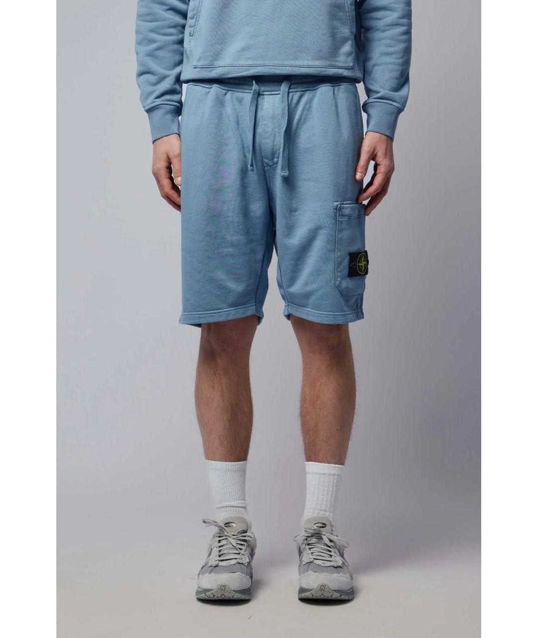 STONE ISLAND Синие шорты, фото 5