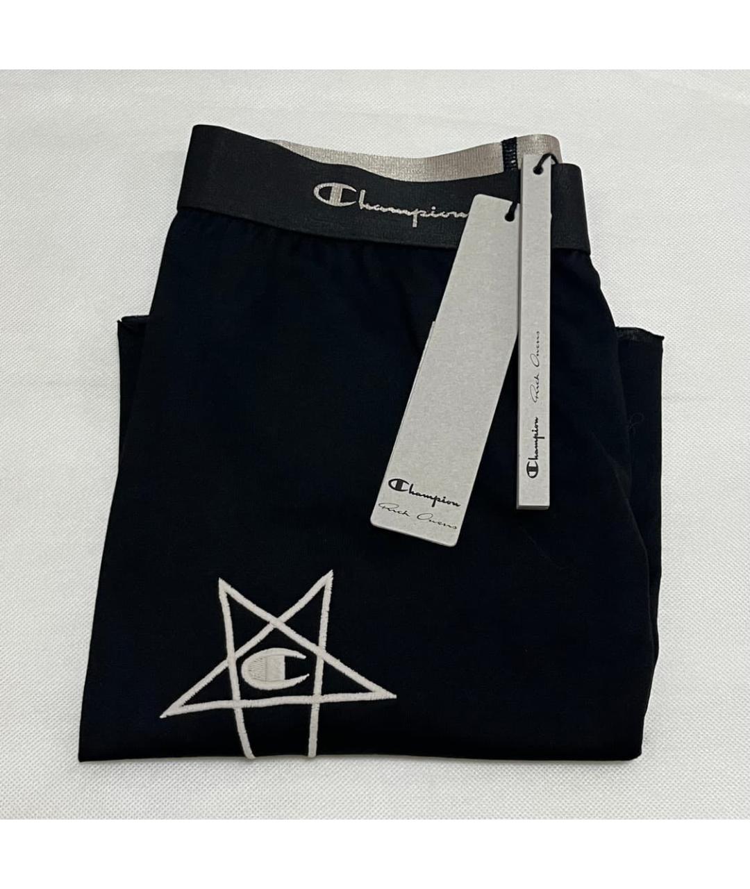 RICK OWENS Черная хлопковая юбка мини, фото 3