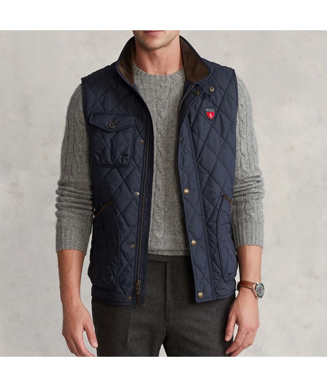 POLO RALPH LAUREN Темно-синий жилет, фото 2