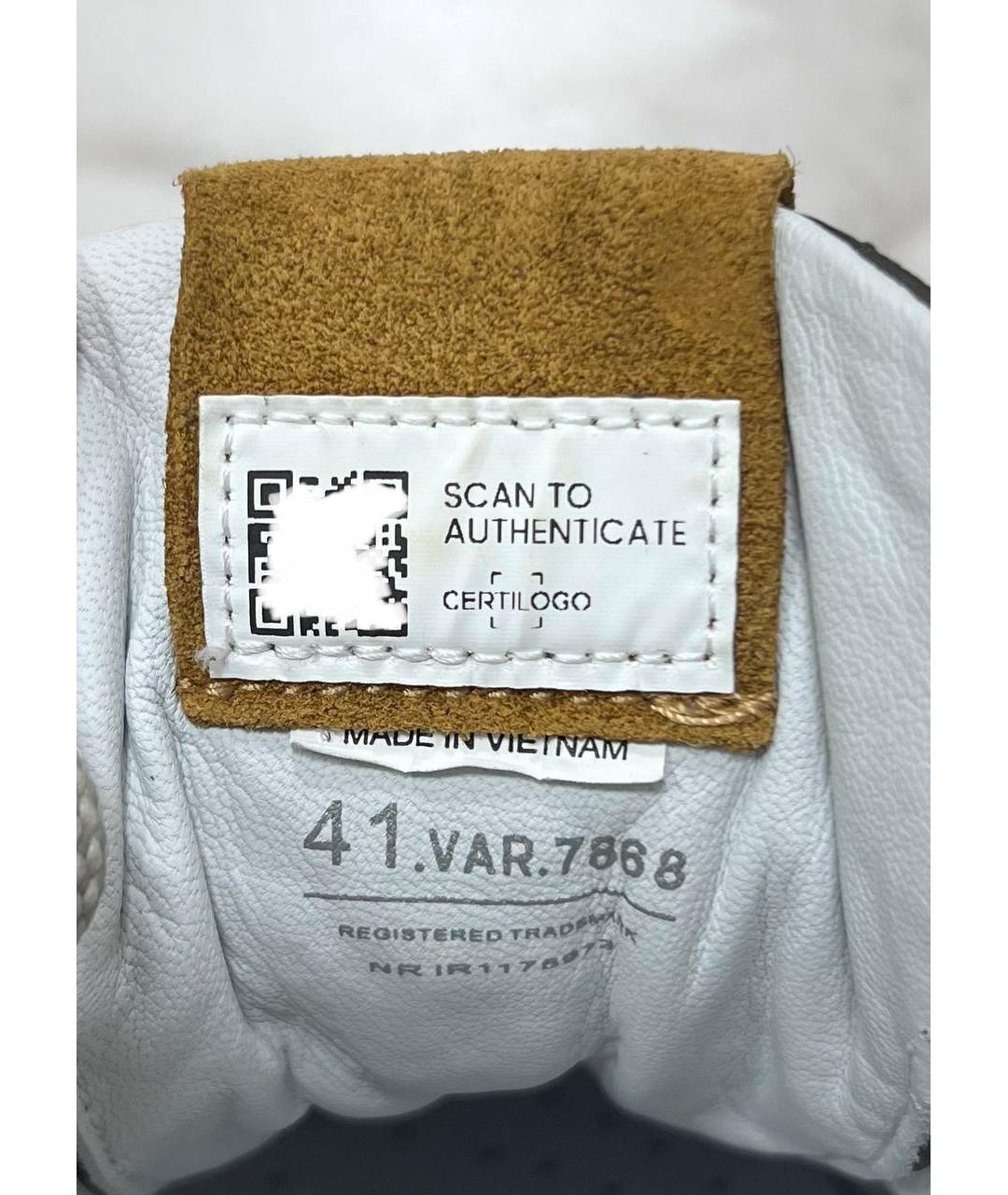 PREMIATA Серые кожаные низкие кроссовки / кеды, фото 4