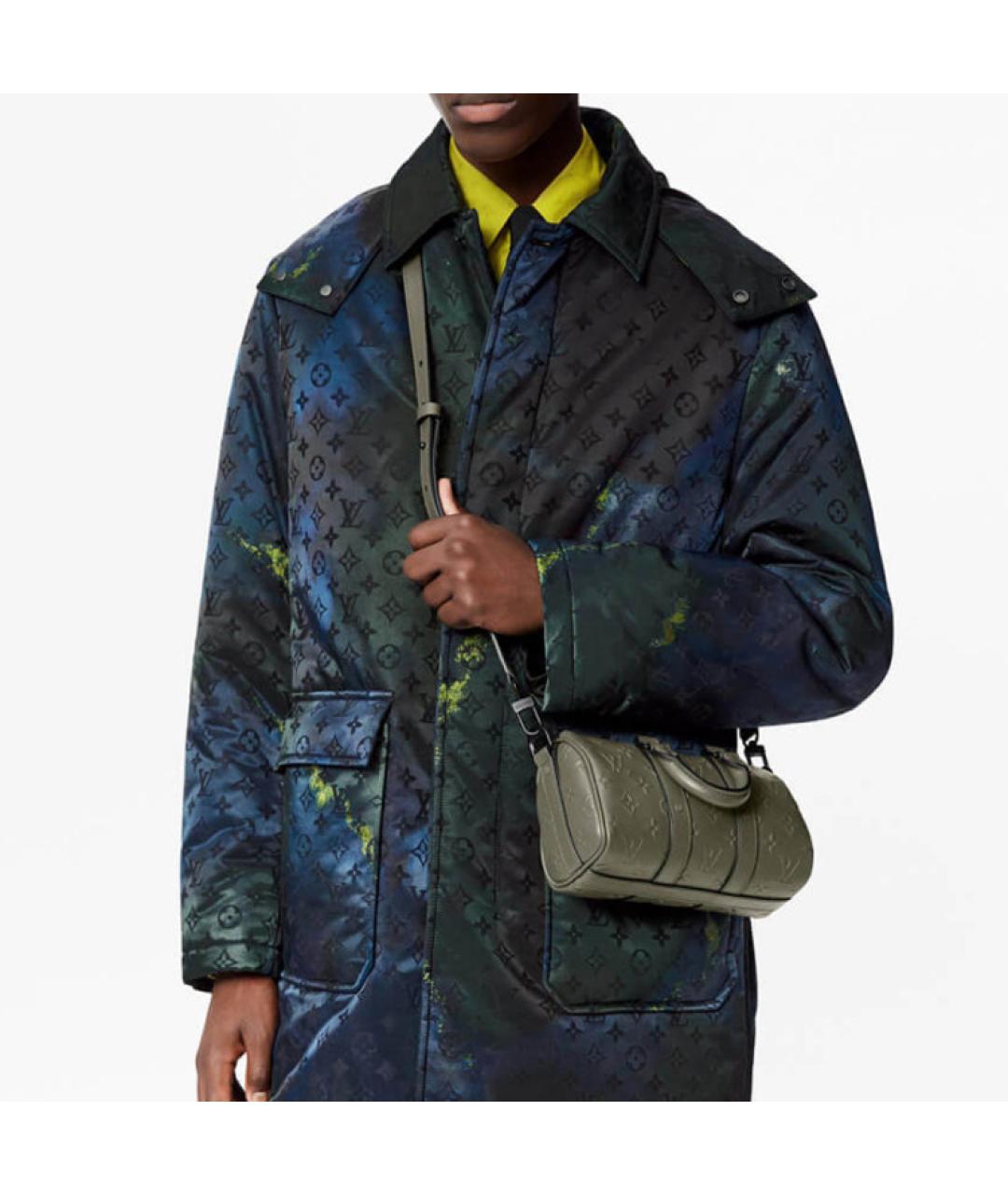 LOUIS VUITTON Хаки кожаная сумка на плечо, фото 4