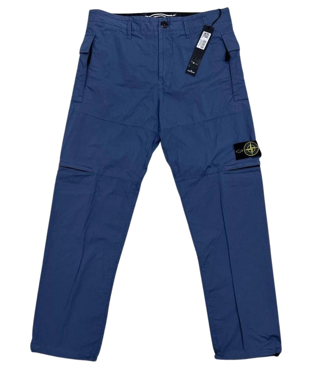 STONE ISLAND Синие повседневные брюки, фото 1