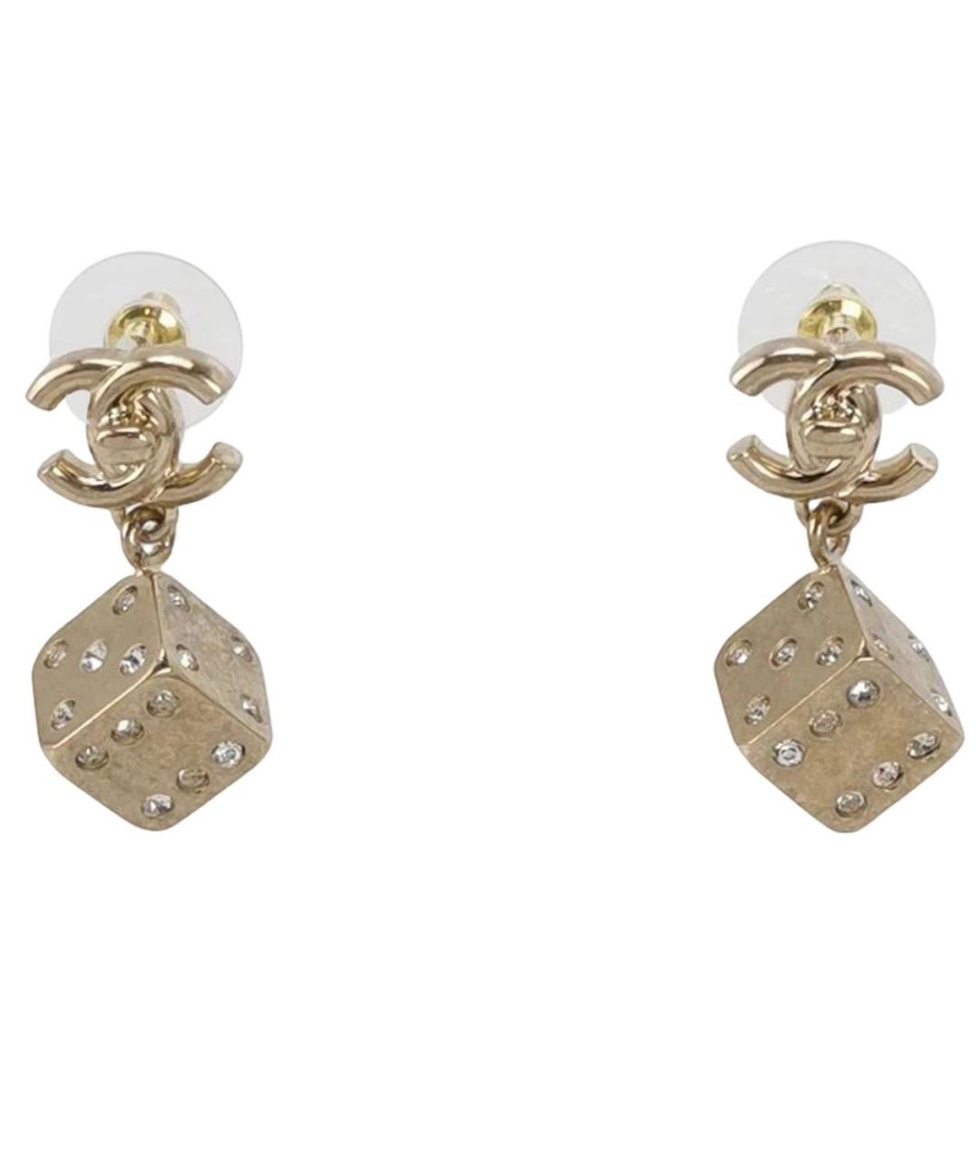 CHANEL Золотые серьги, фото 1