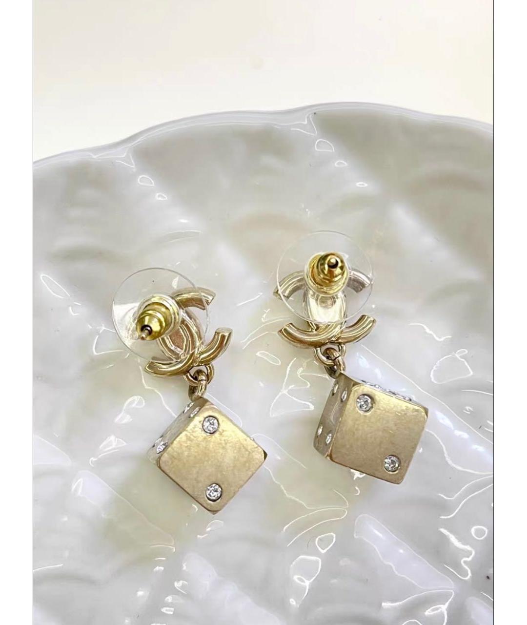 CHANEL Золотые серьги, фото 4