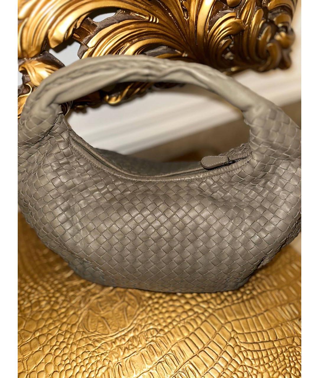 BOTTEGA VENETA Бежевая кожаная сумка через плечо, фото 2