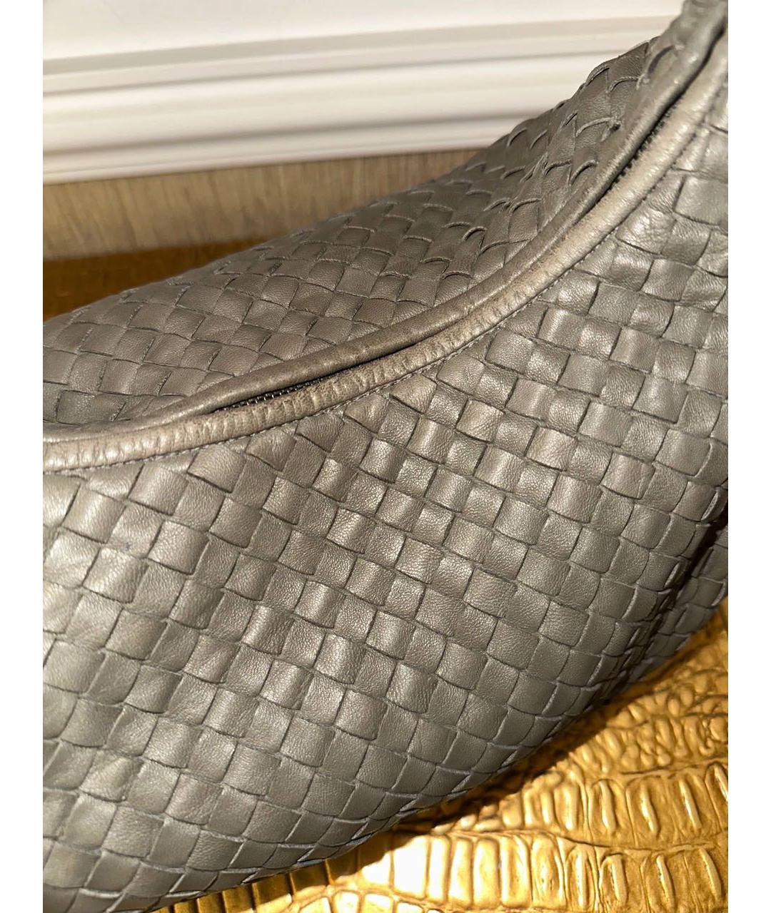 BOTTEGA VENETA Бежевая кожаная сумка через плечо, фото 4