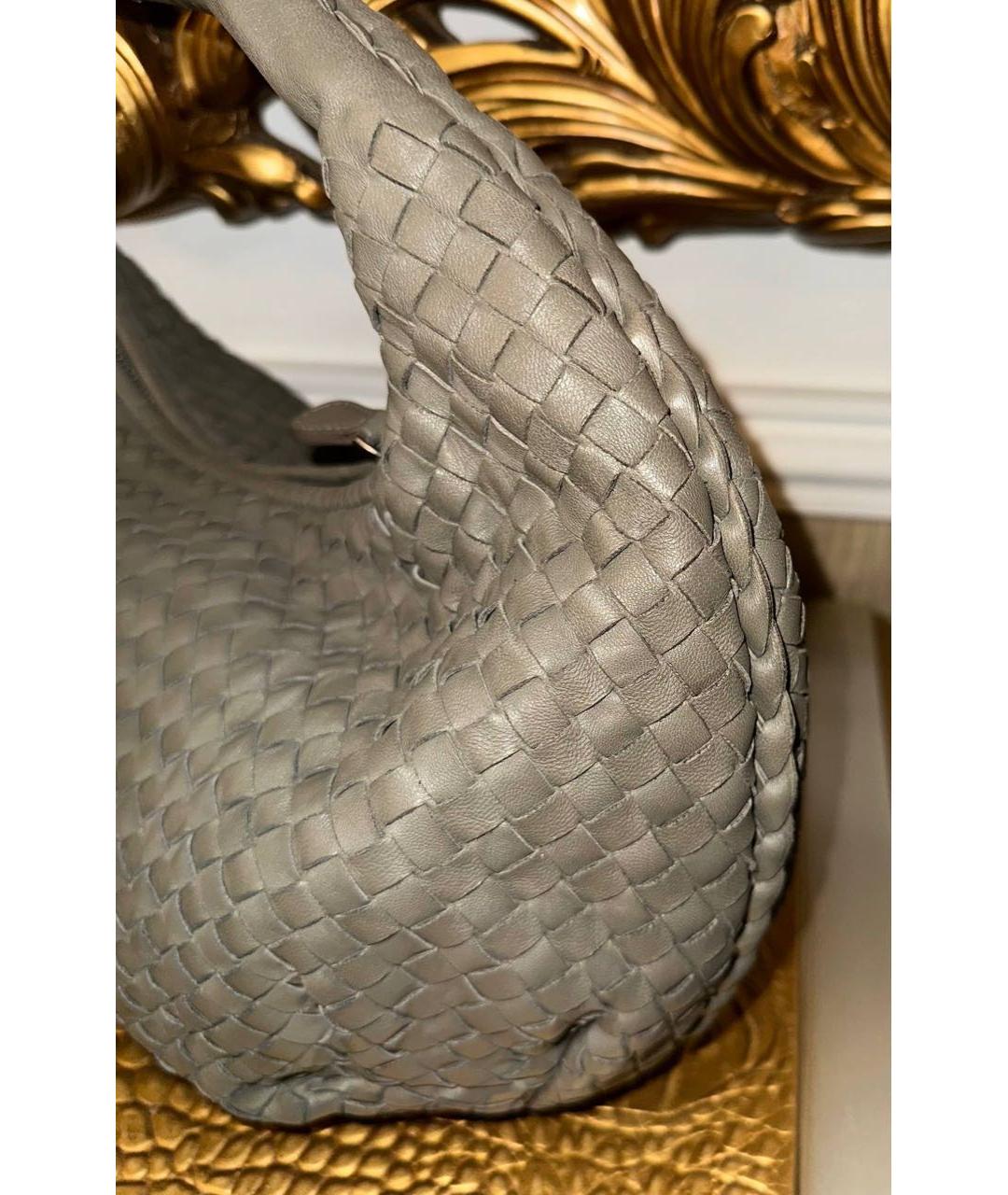 BOTTEGA VENETA Бежевая кожаная сумка через плечо, фото 5