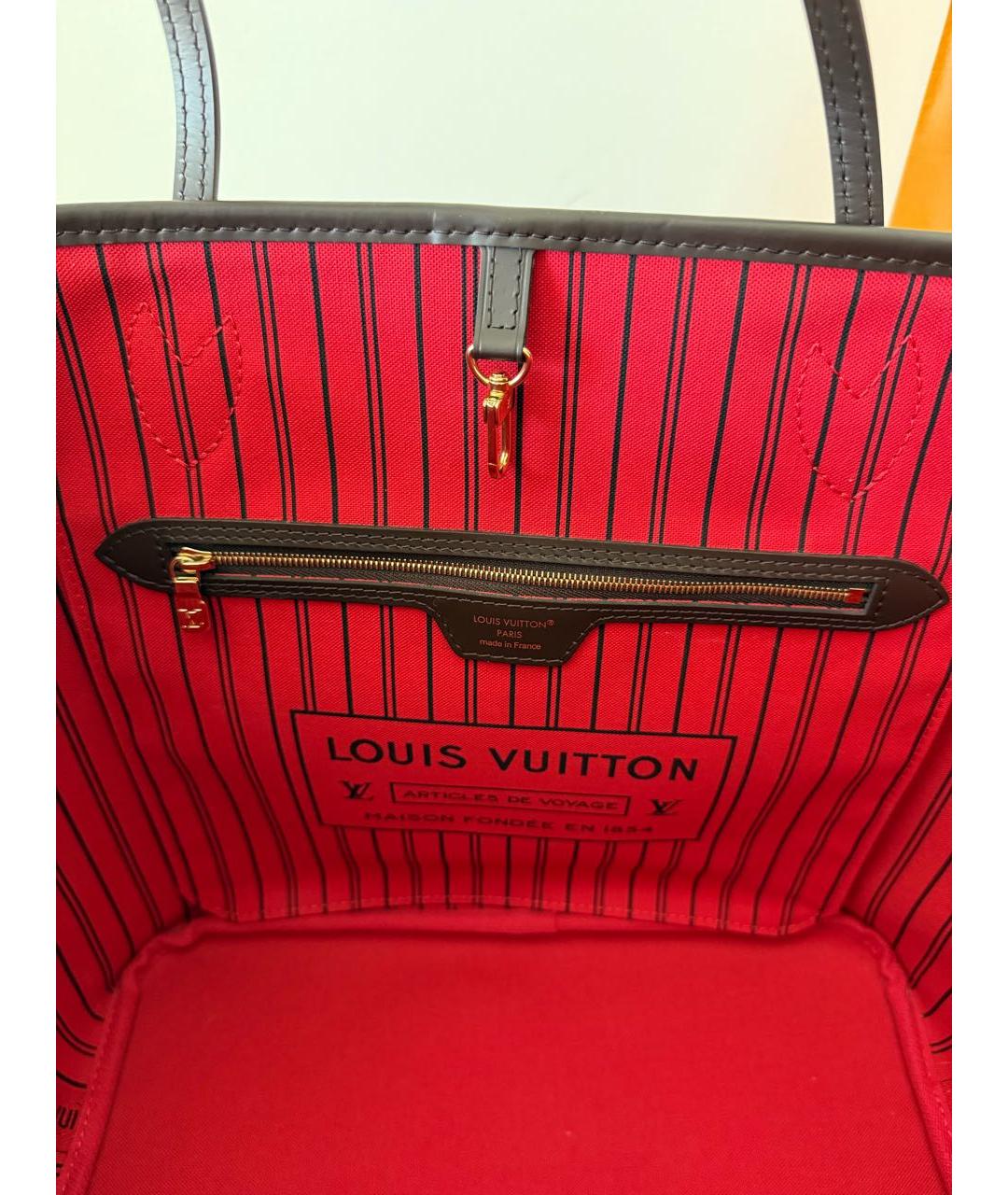 LOUIS VUITTON Коричневая сумка тоут, фото 5