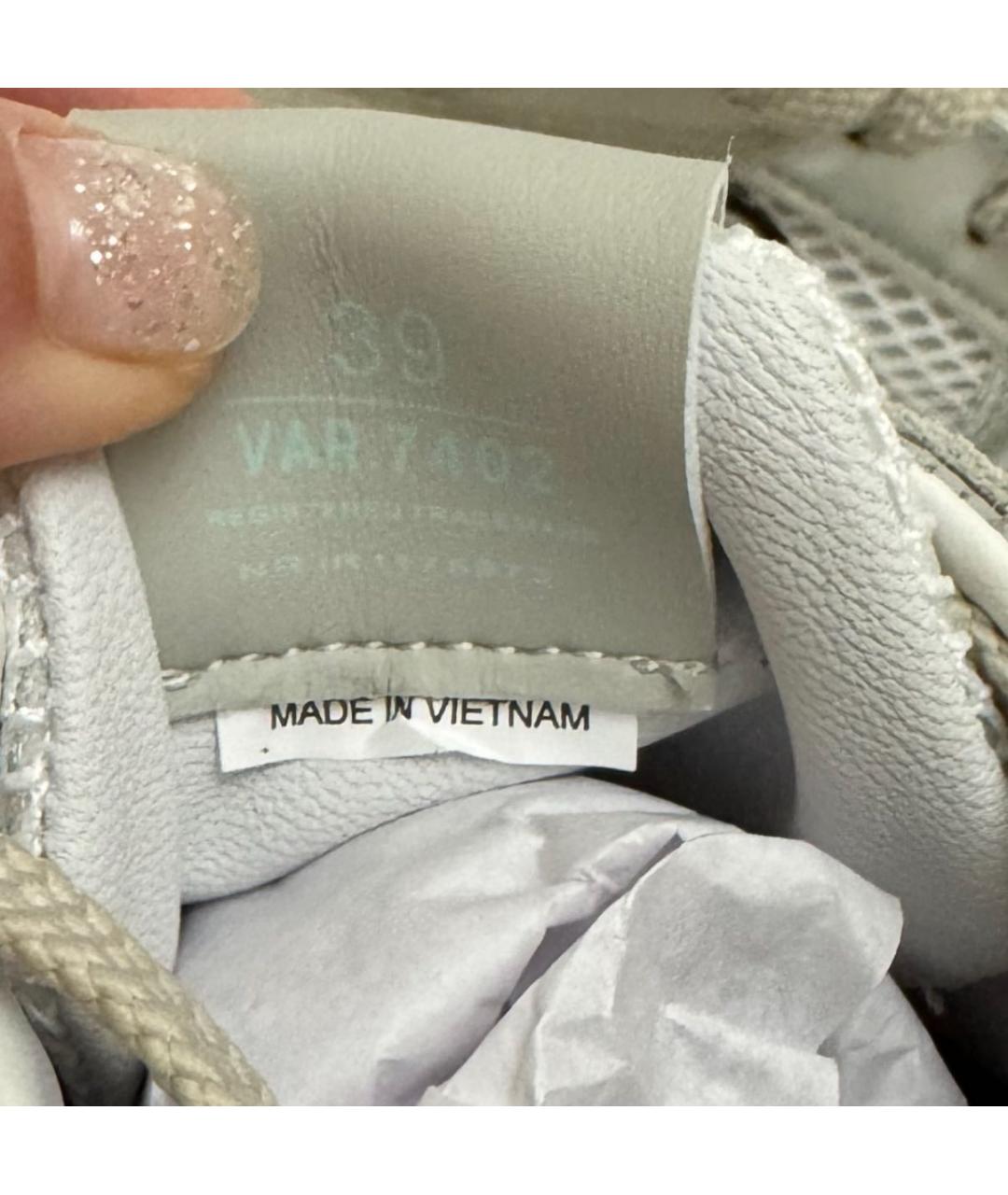 PREMIATA Серебряные текстильные кроссовки, фото 5