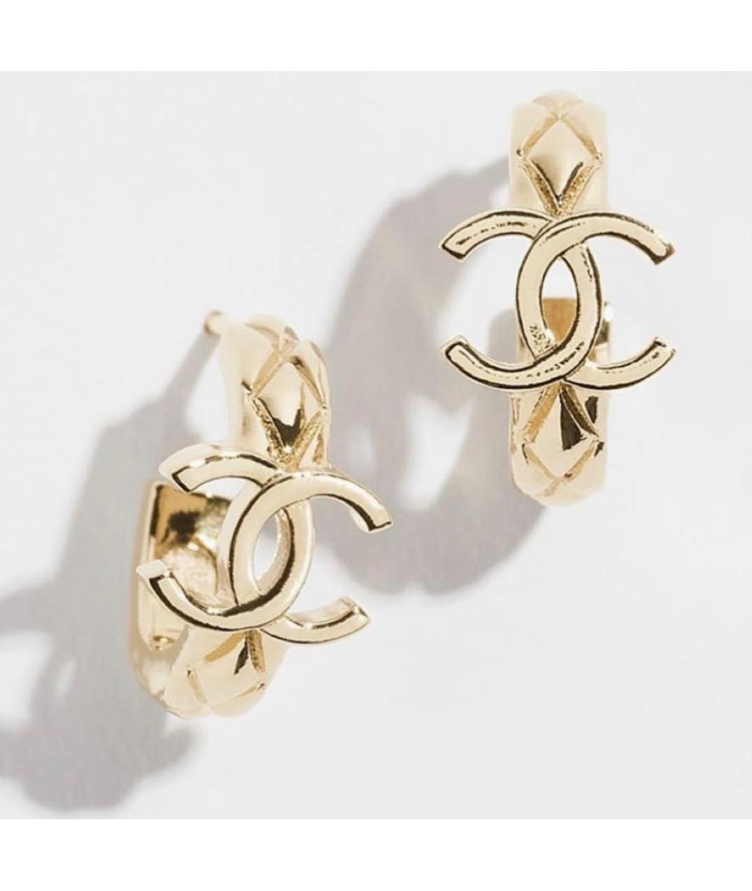 CHANEL Золотые серьги, фото 4