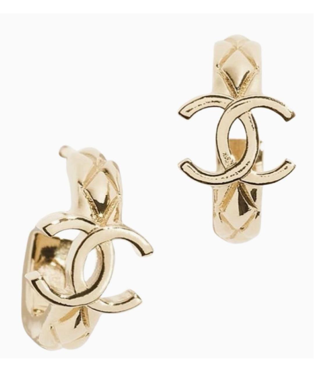 CHANEL Золотые серьги, фото 5