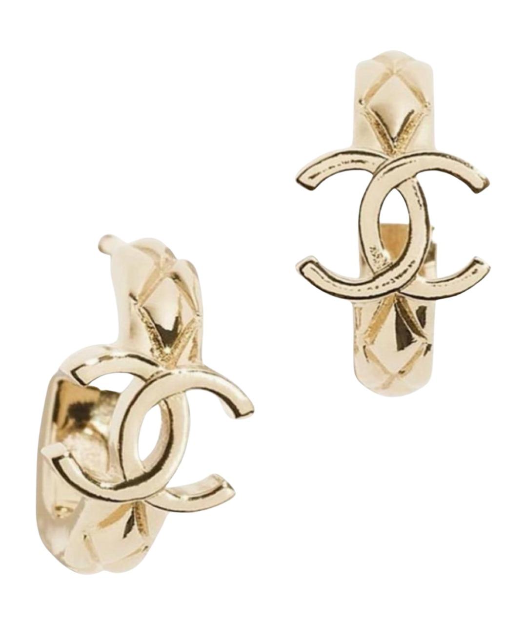 CHANEL Золотые серьги, фото 1