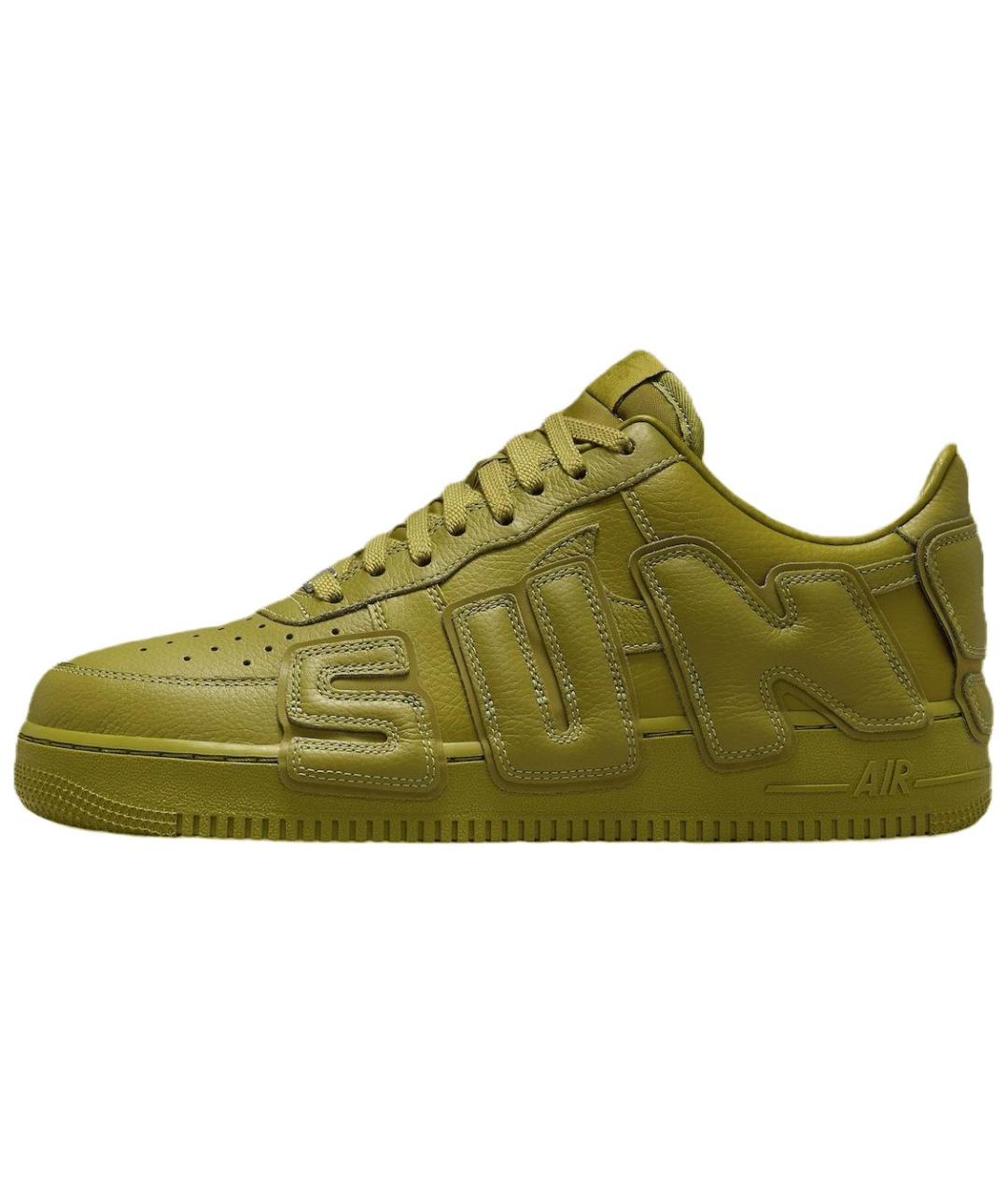 NIKE Зеленые кожаные кроссовки, фото 2