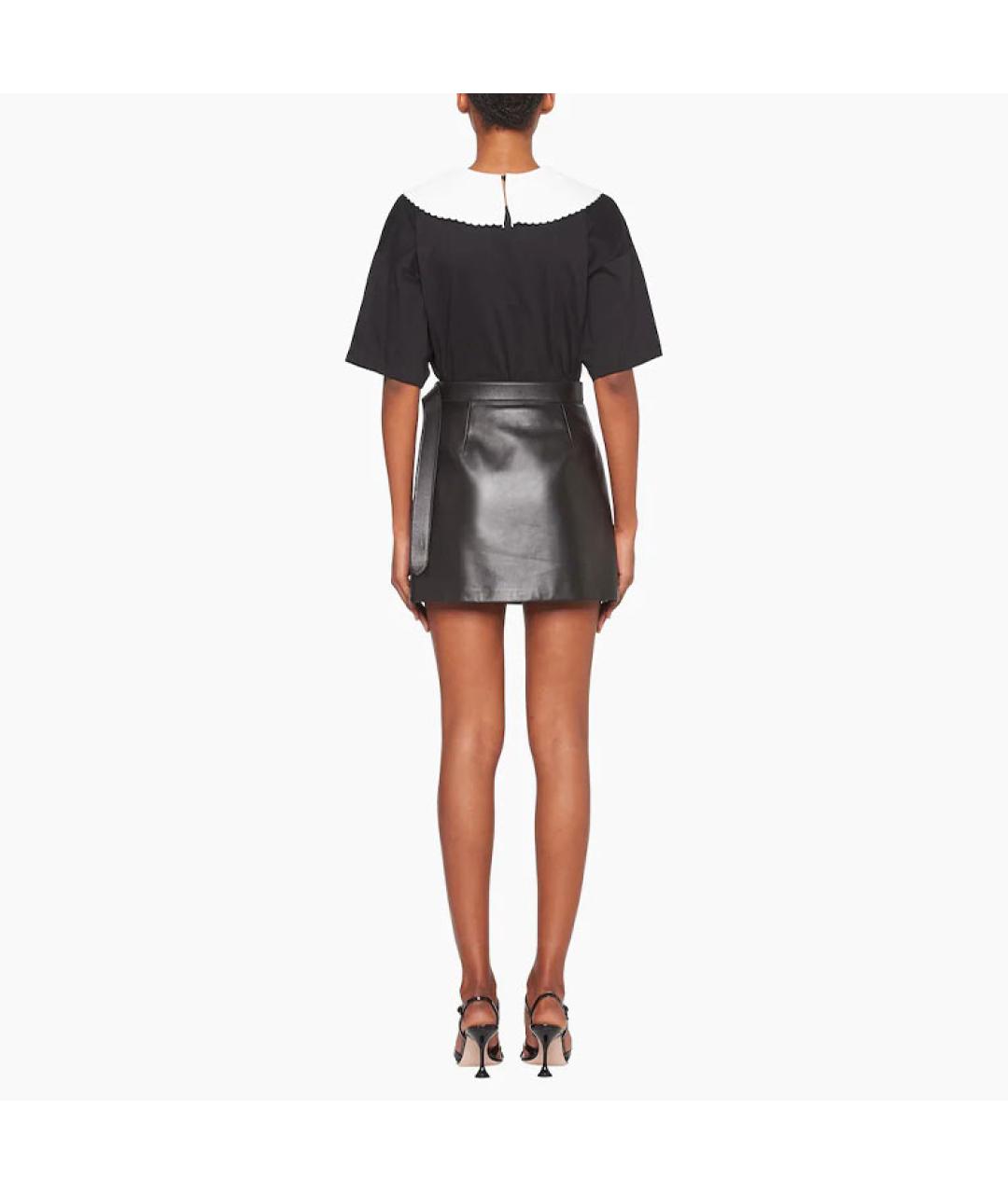 MIU MIU Черная футболка, фото 3