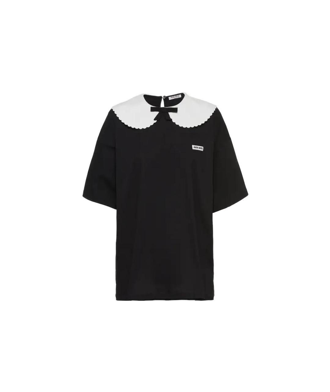 MIU MIU Черная футболка, фото 5