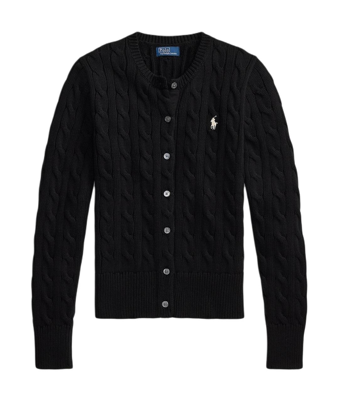 POLO RALPH LAUREN Черный кардиган, фото 1