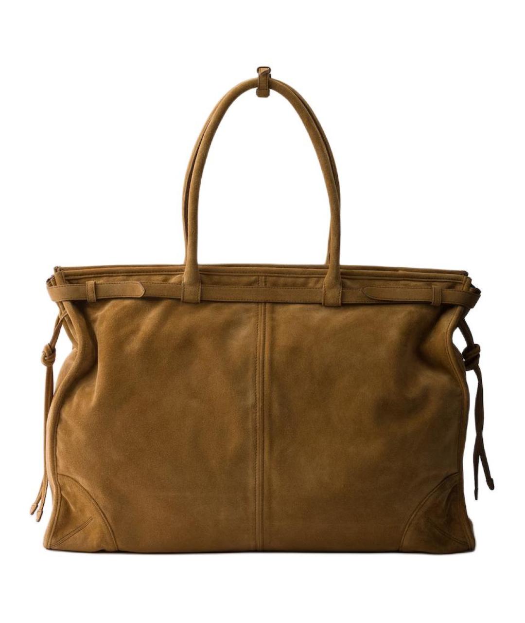 PRADA Коричневая кожаная сумка на плечо, фото 3