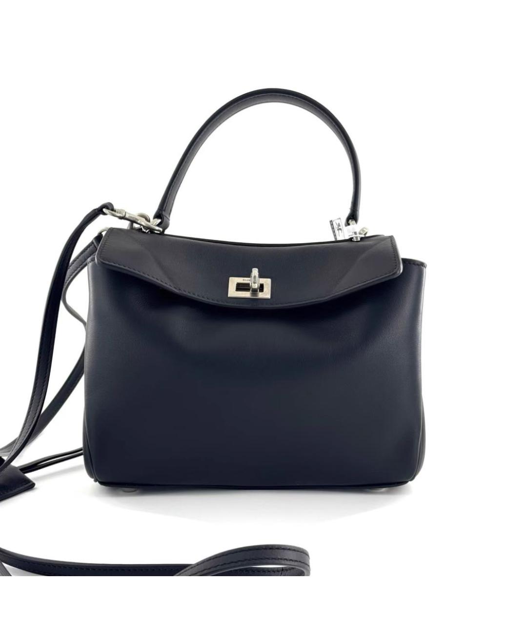 BALENCIAGA Черная кожаная сумка с короткими ручками, фото 6