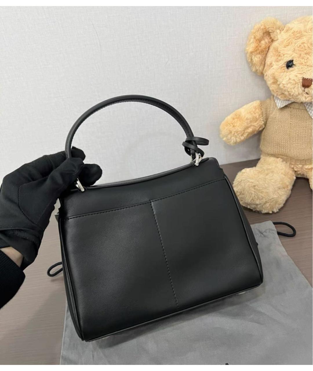 BALENCIAGA Черная кожаная сумка с короткими ручками, фото 2