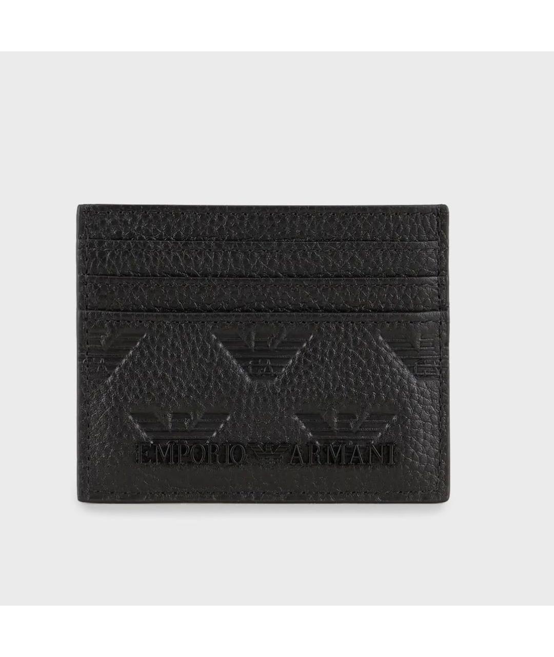 ARMANI EXCHANGE Черный кожаный кардхолдер, фото 6