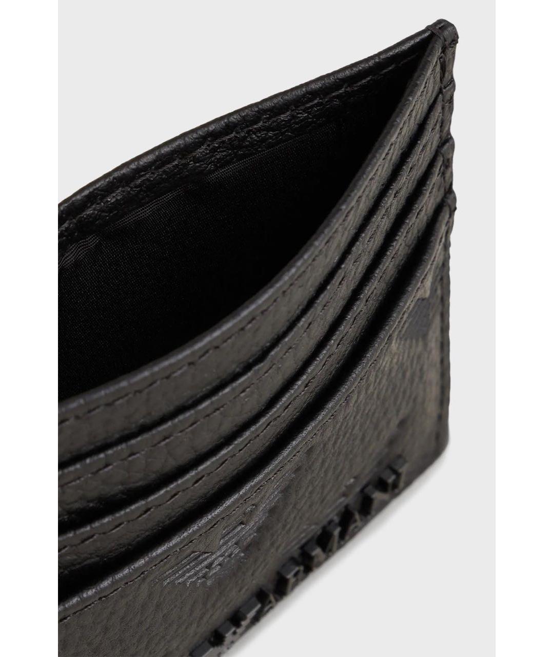 ARMANI EXCHANGE Черный кожаный кардхолдер, фото 5