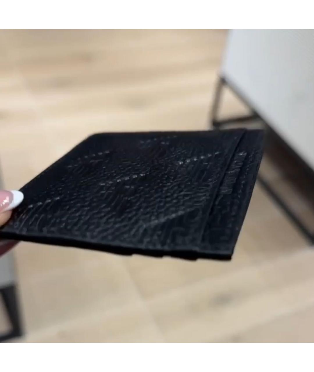 ARMANI EXCHANGE Черный кожаный кардхолдер, фото 4