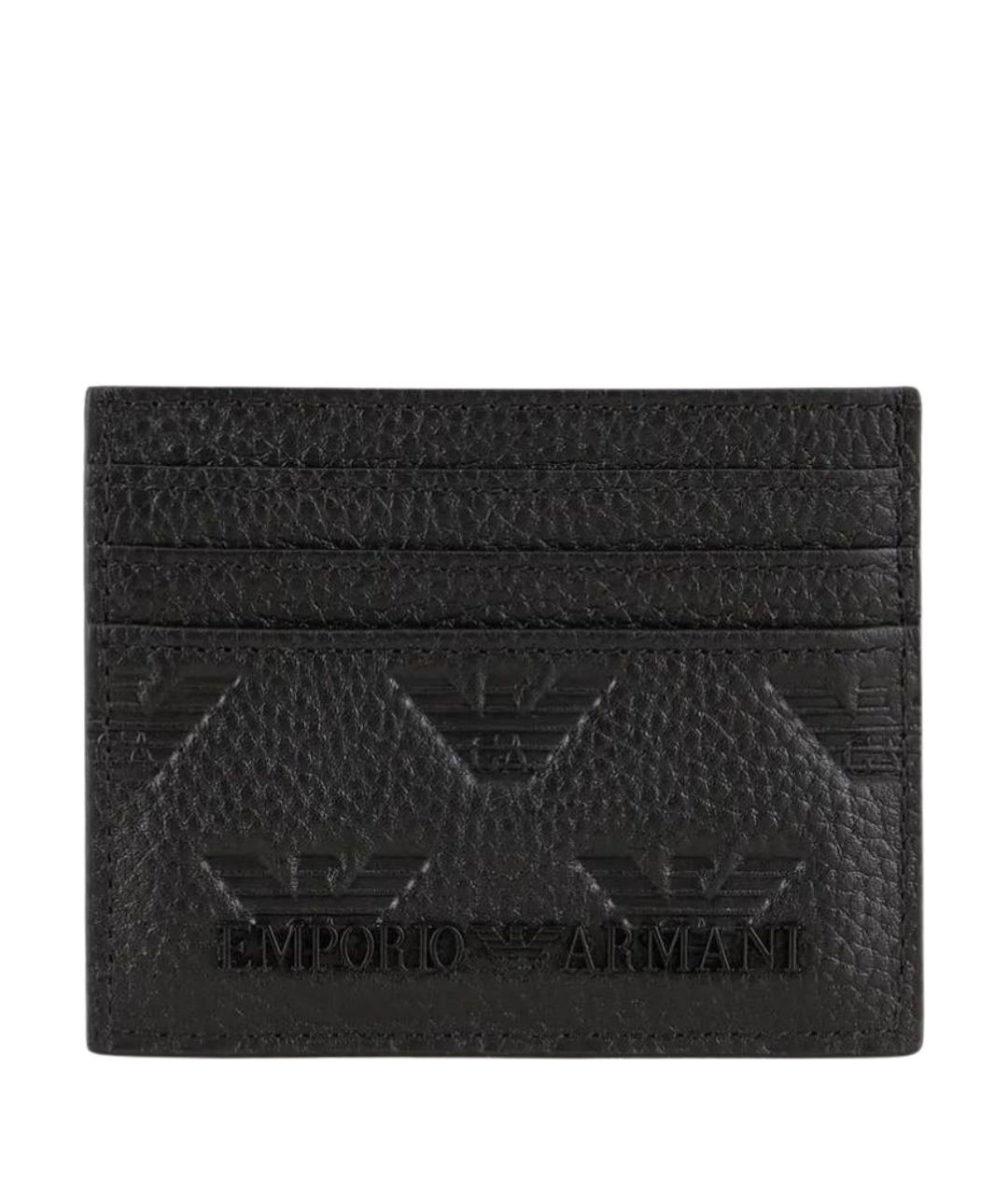 ARMANI EXCHANGE Черный кожаный кардхолдер, фото 1