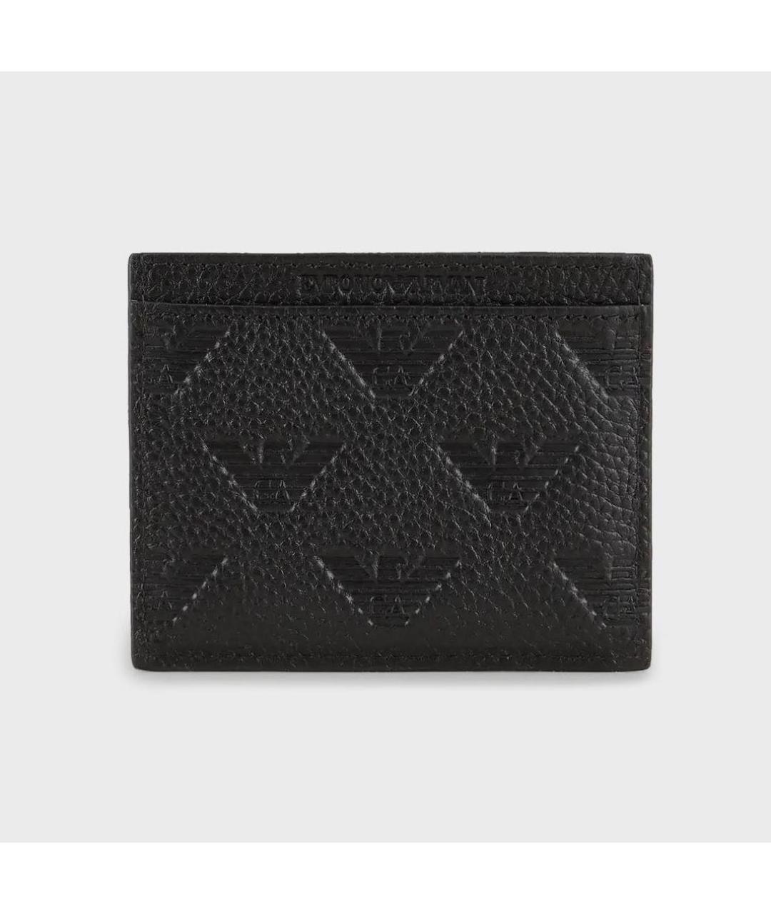 ARMANI EXCHANGE Черный кожаный кардхолдер, фото 2