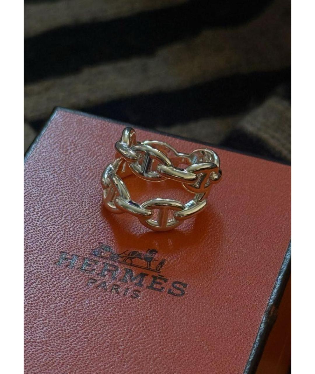 HERMES Серебряное серебряное кольцо, фото 2