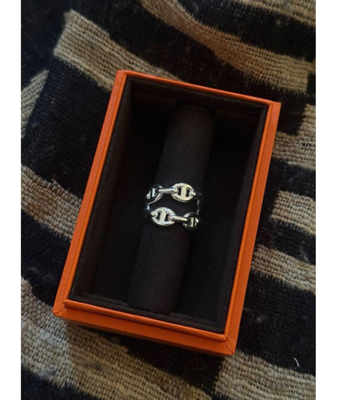 HERMES Серебряное серебряное кольцо, фото 3