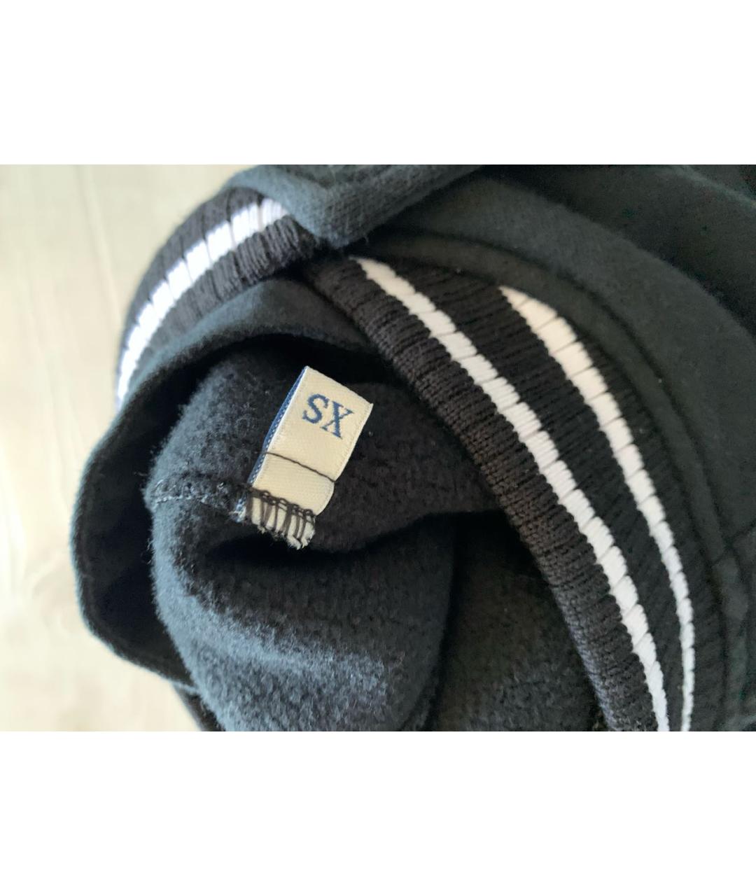 MONCLER Черный хлопковый спортивный костюм, фото 2