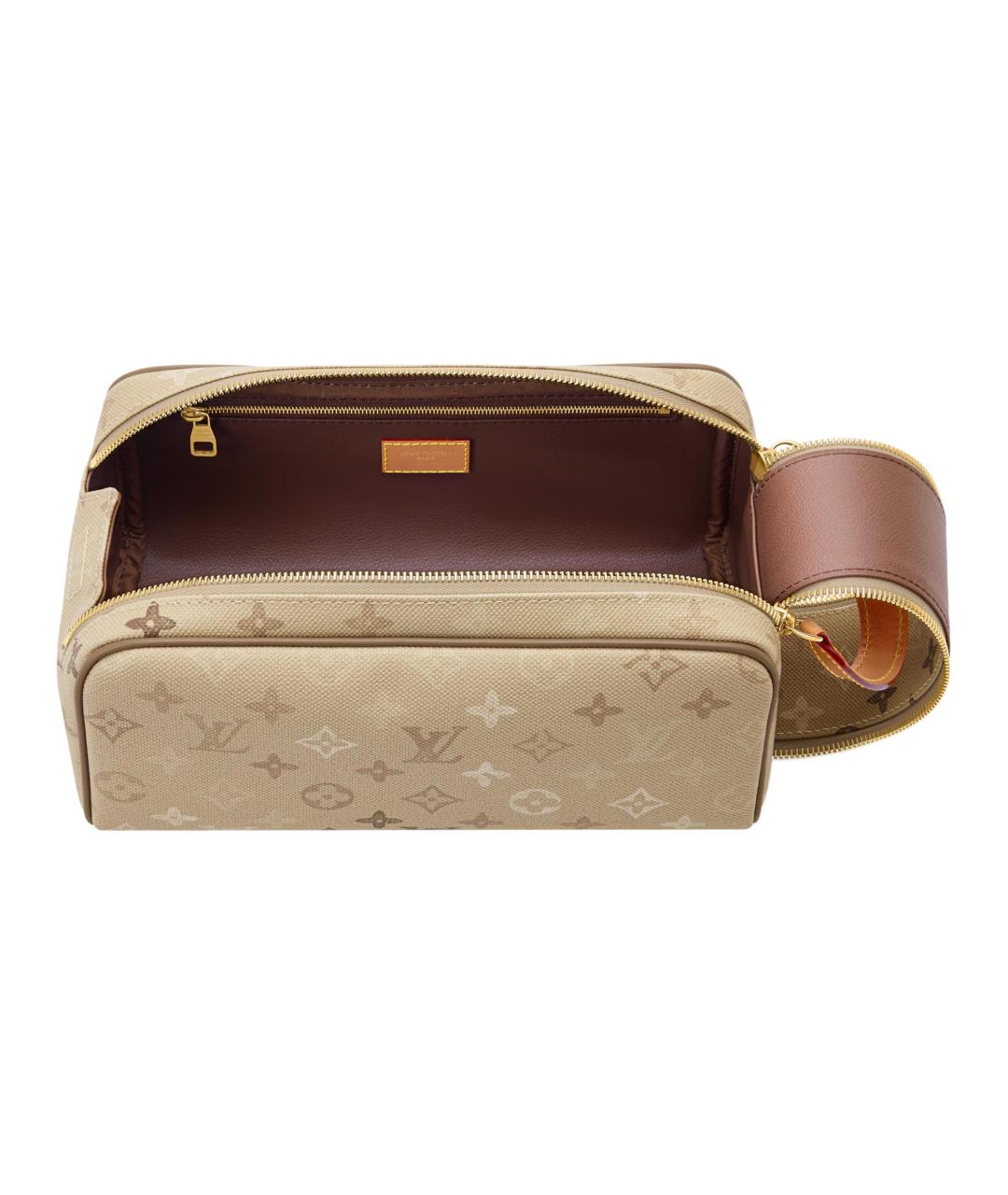 LOUIS VUITTON Бежевая барсетка, фото 5