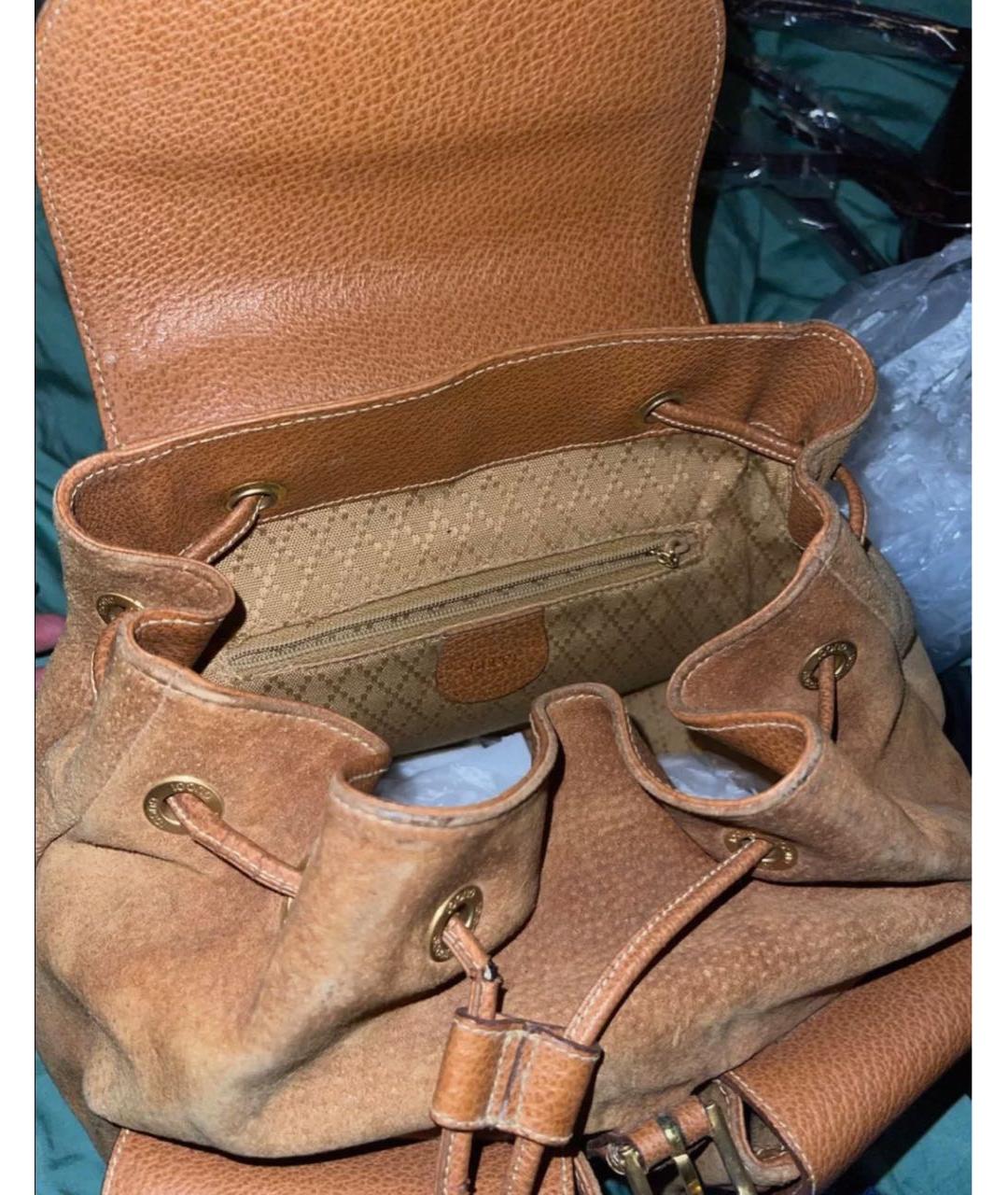 GUCCI Коричневый рюкзак, фото 5