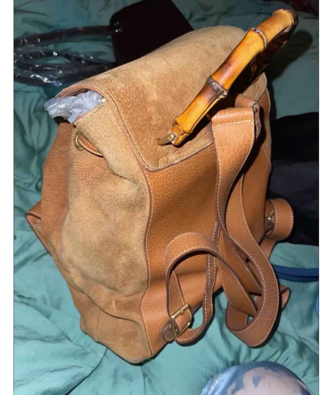 GUCCI Коричневый рюкзак, фото 3