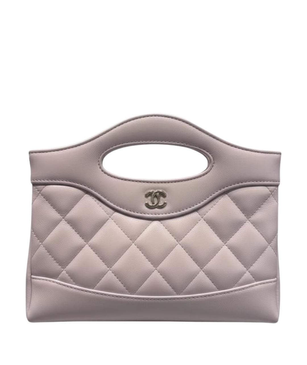 CHANEL Розовая кожаная сумка с короткими ручками, фото 1
