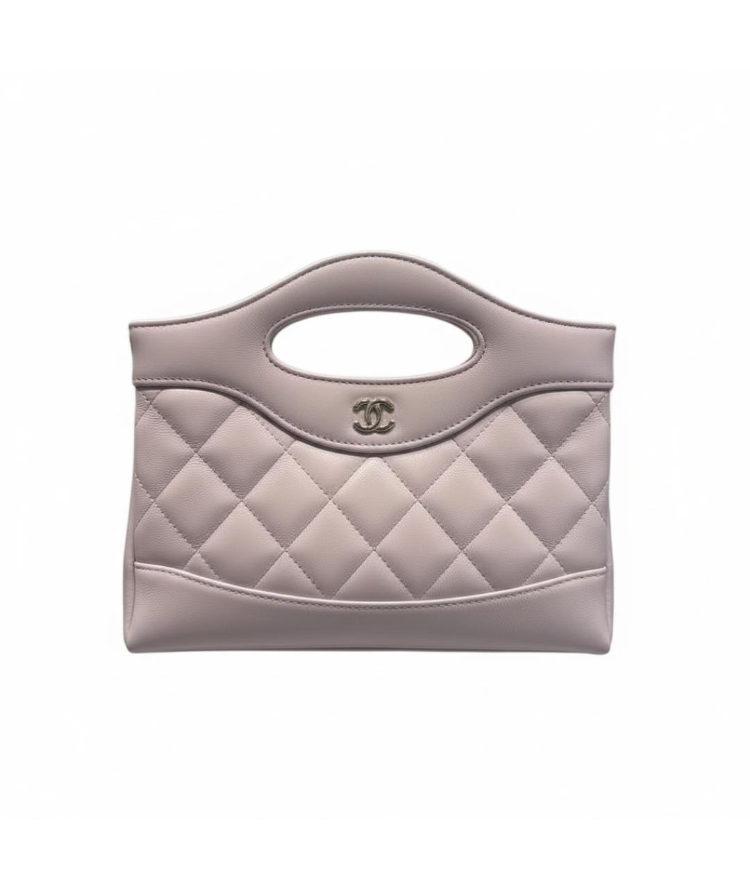CHANEL Розовая кожаная сумка с короткими ручками, фото 3