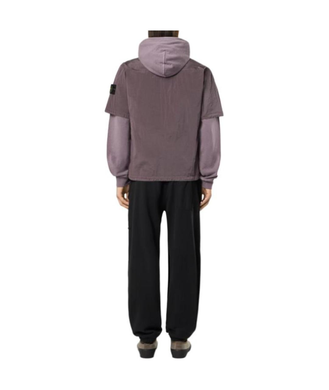 STONE ISLAND Фиолетовая рубашка, фото 4